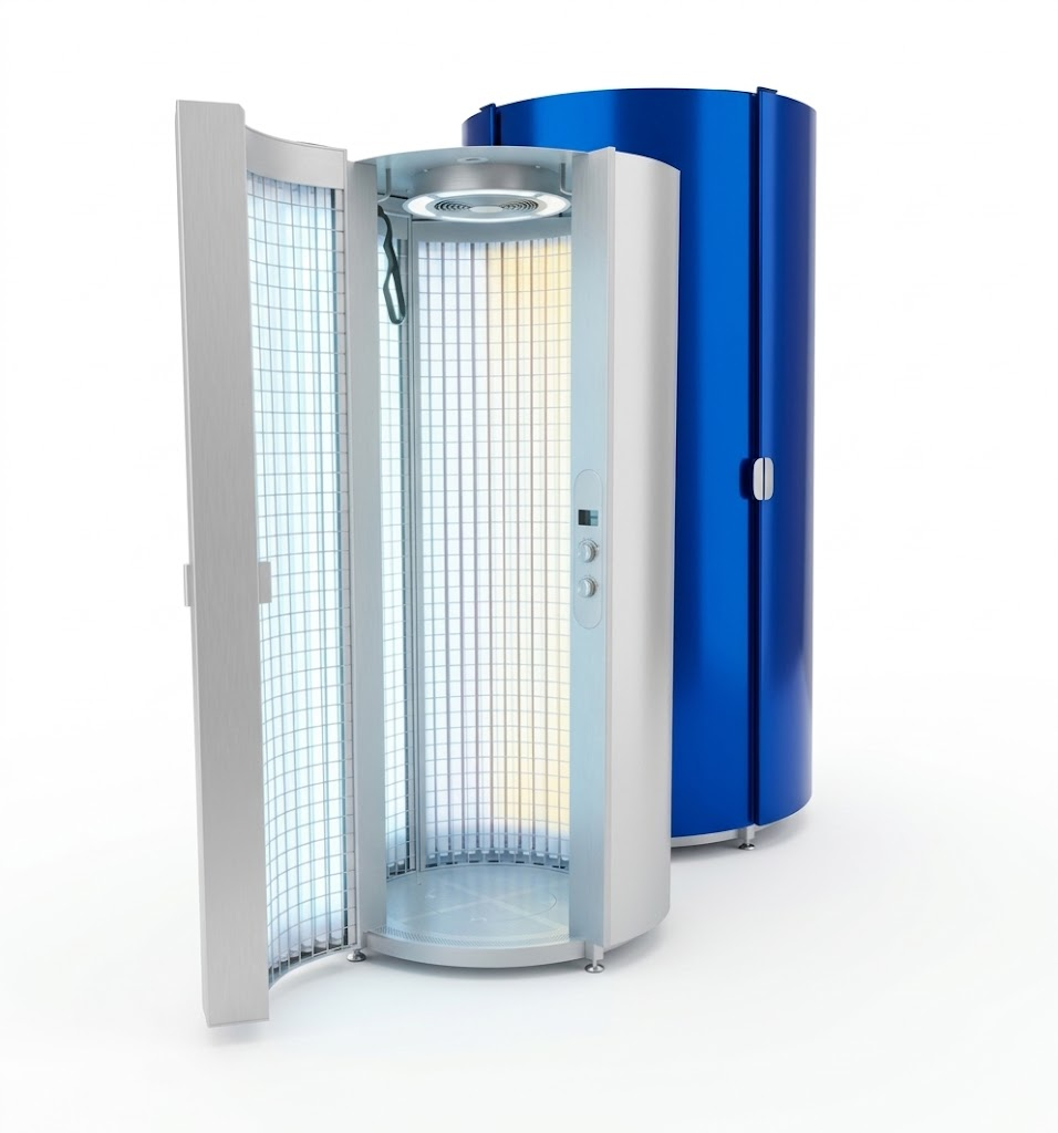 American Leisure stand-up sunbeds